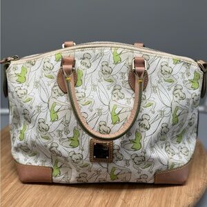 Dooney & Bourke Tinker Bell 2014 Half Marathon Handbag White Green Beige Rare